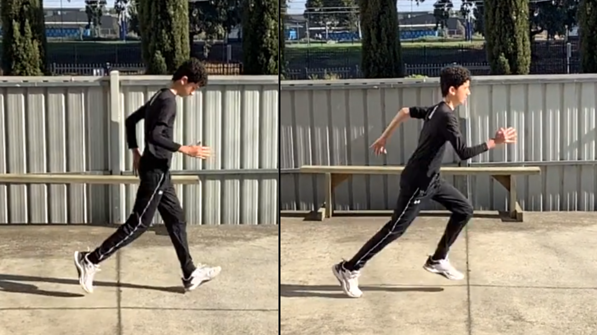 Marcus — before and after running technique analysis